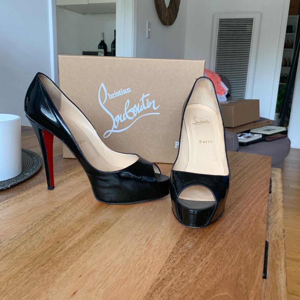 Christian Louboutin Hyper Prive 120 Patent Black